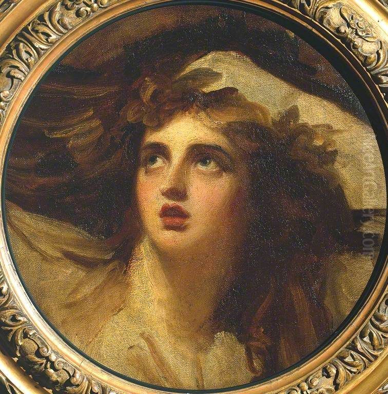 Lady Hamilton as Cassandra Oil Painting by George Romney