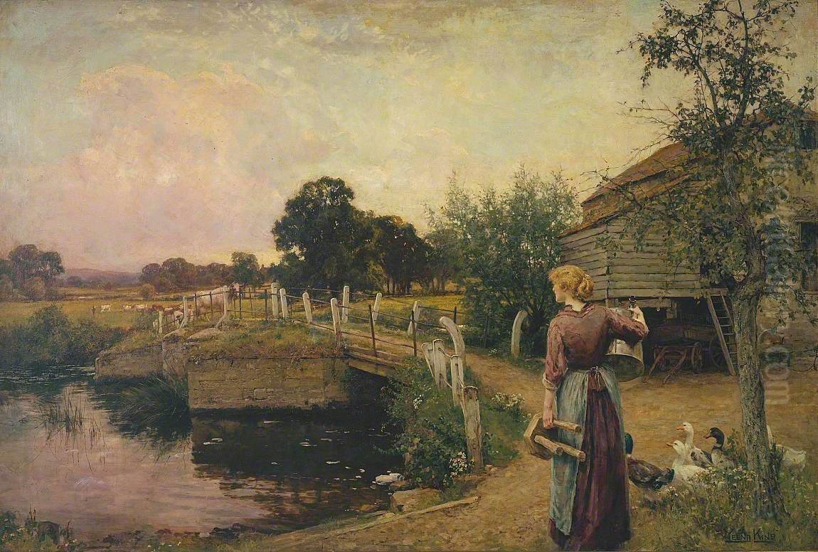 Milking Time Oil Painting by Yeend King