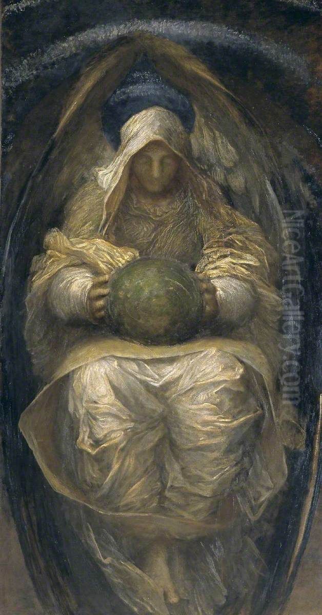 The All-Pervading Oil Painting by George Frederic Watts