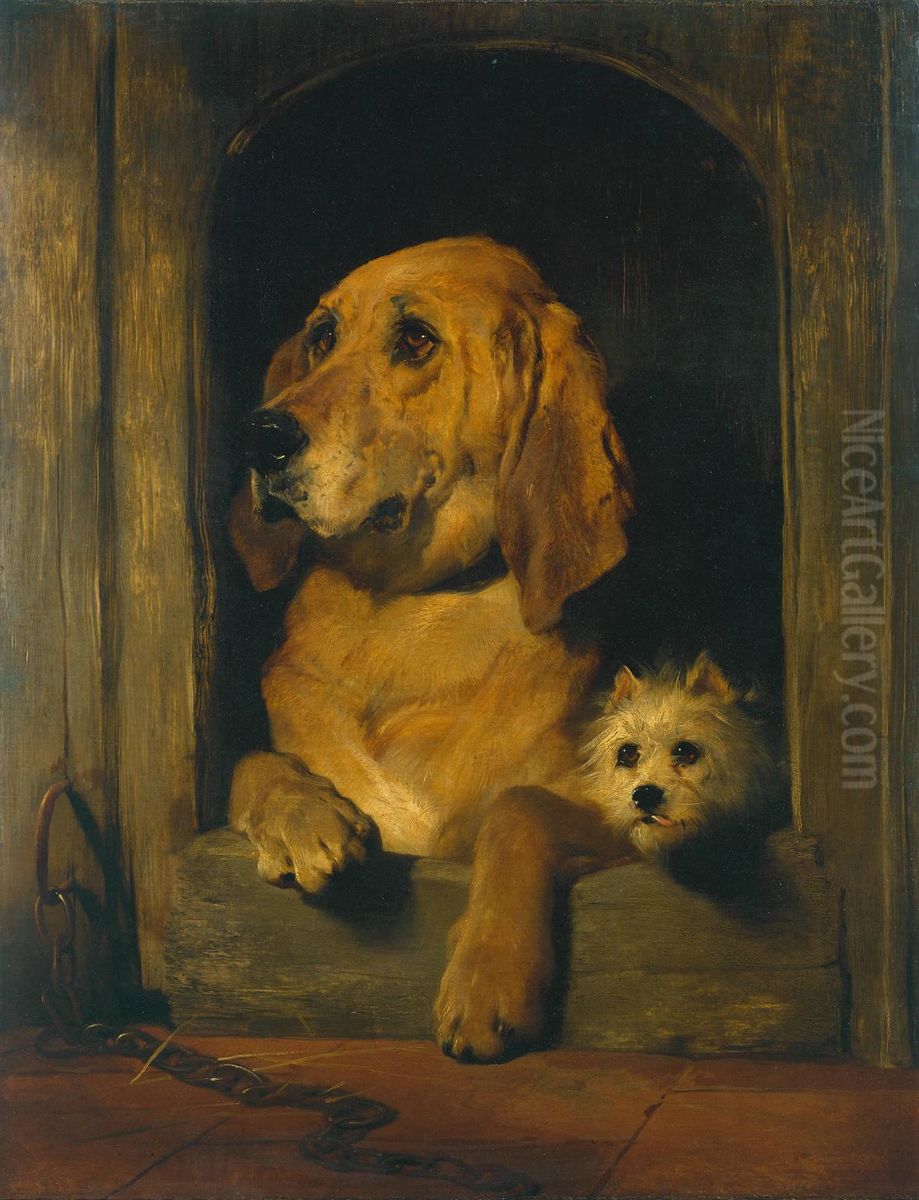 Dignity and Impudence Oil Painting by Sir Edwin Henry Landseer