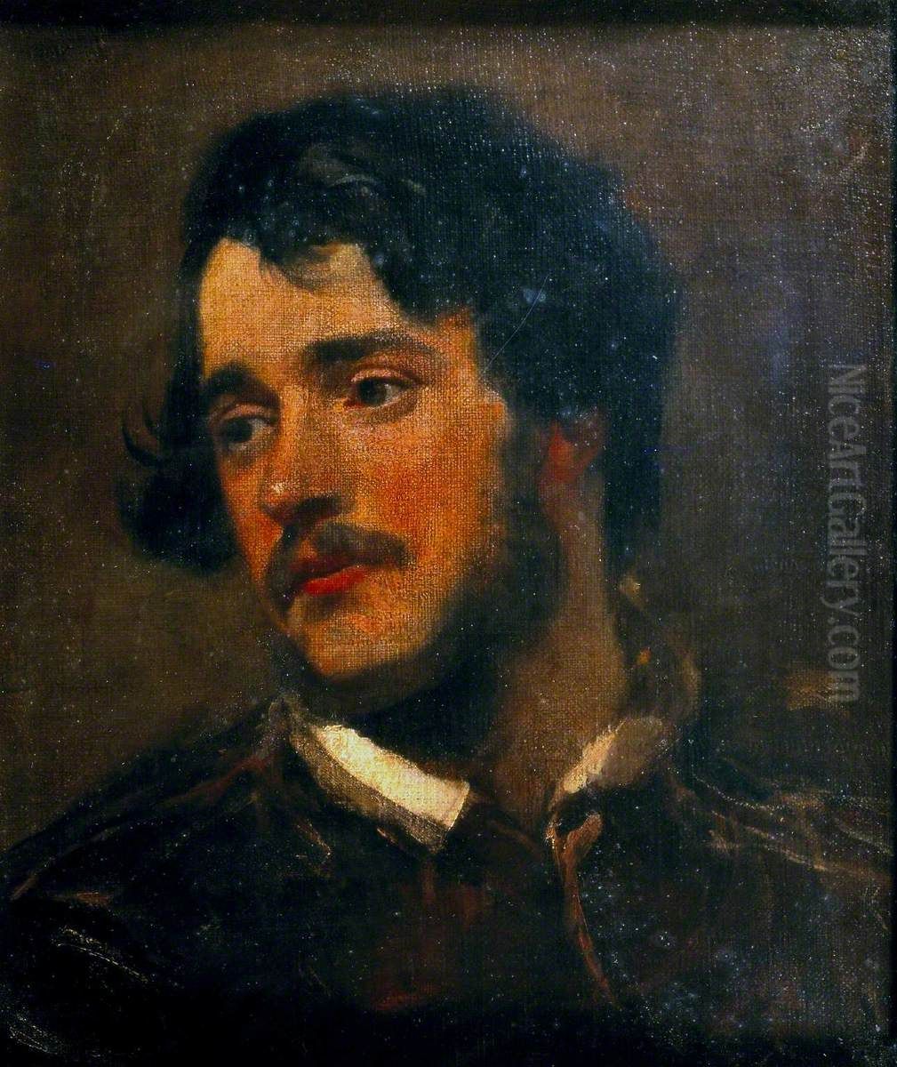 Portrait of a Man Oil Painting by Alfred Stevens