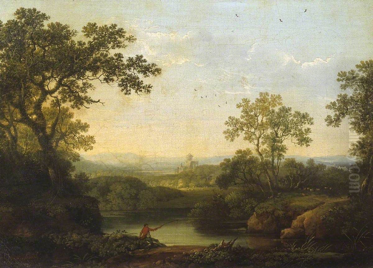 Classical Landscape Oil Painting by George Smith