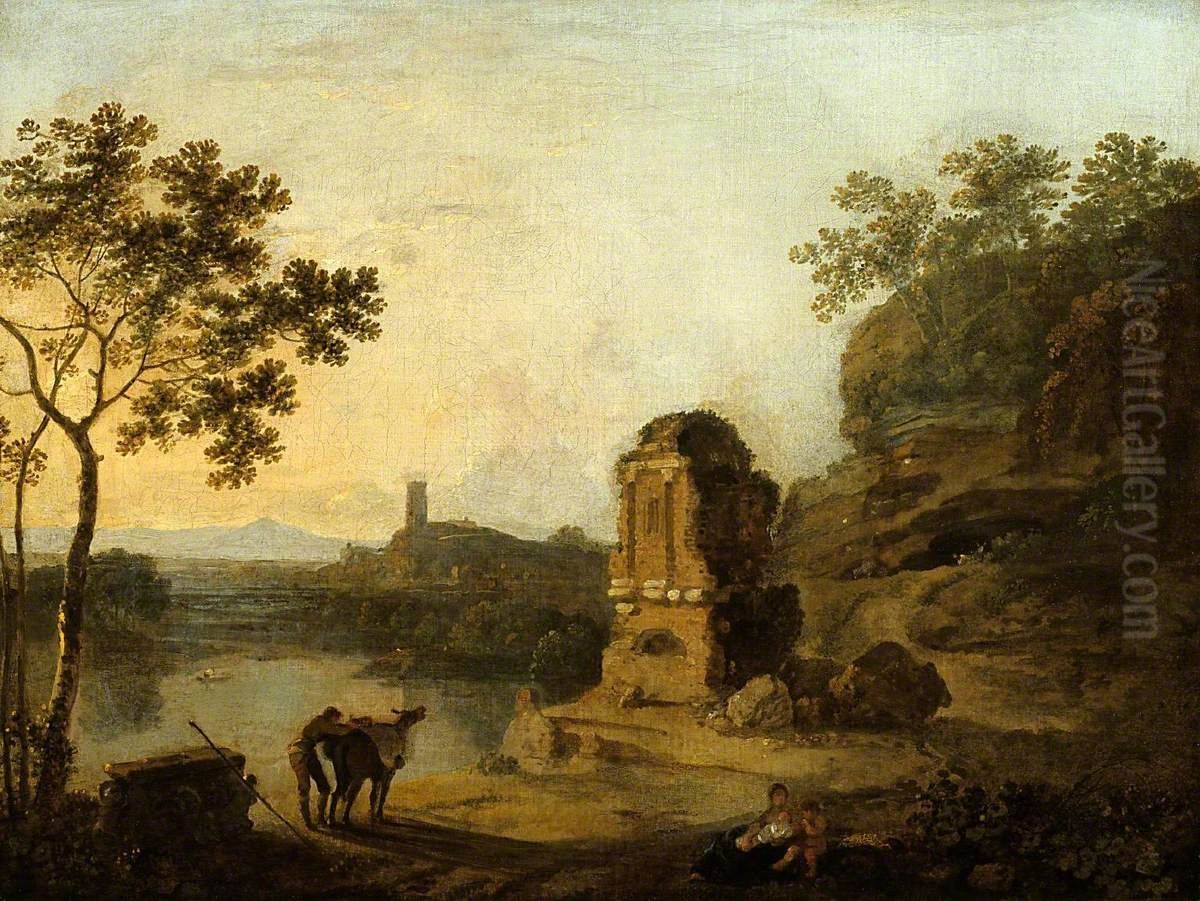 Strada Nomentana Oil Painting by Richard Wilson