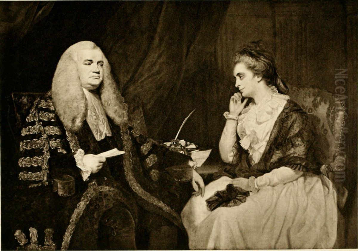 Lord and Lady Ashburton Oil Painting by Of Sir Joshua Reynolds