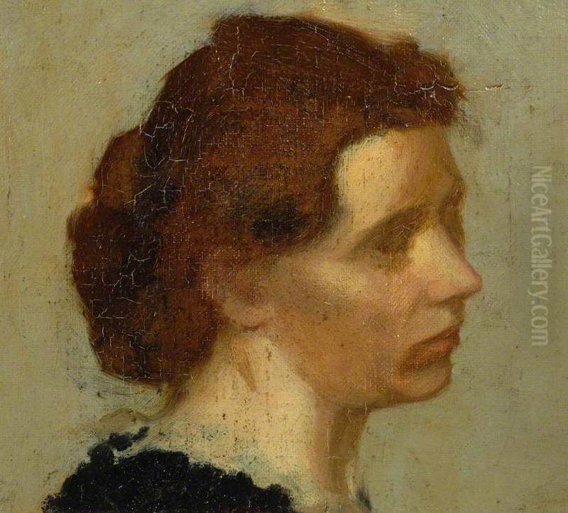 Head of a Woman Oil Painting by Edgar Degas