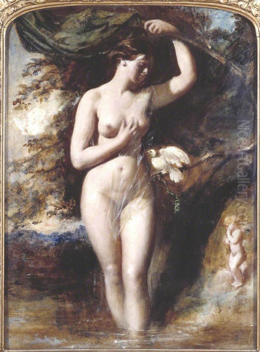 The Fairy of the Fountain Oil Painting by William Etty