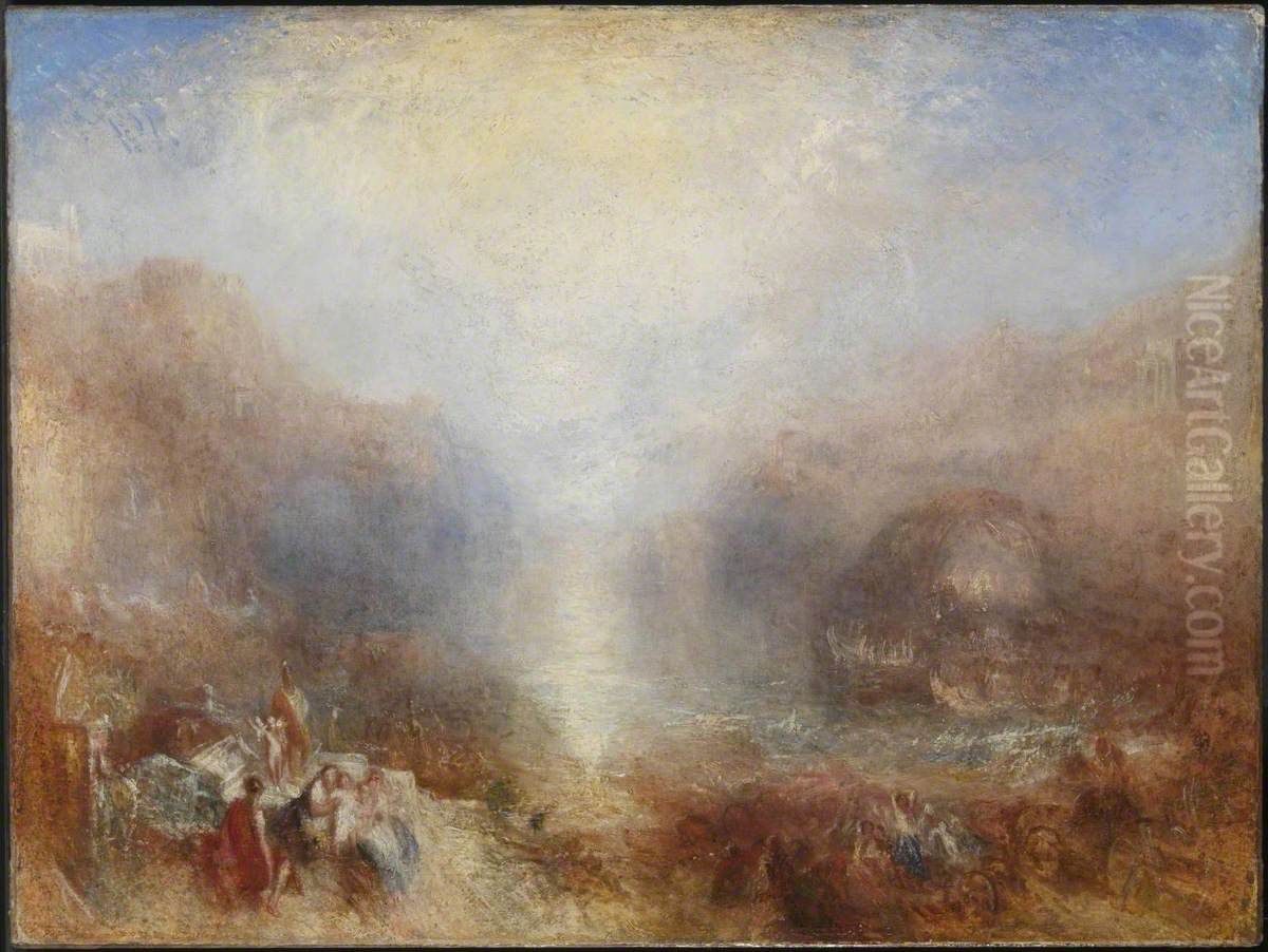 Mercury Sent to Admonish Aeneas Oil Painting by J. M. W. Turner