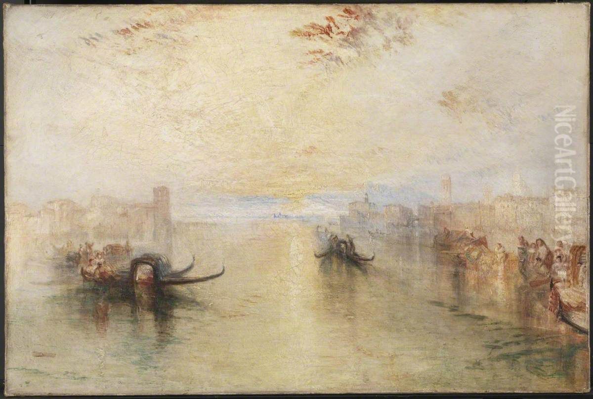 St Benedetto, Looking towards Fusina Oil Painting by J. M. W. Turner