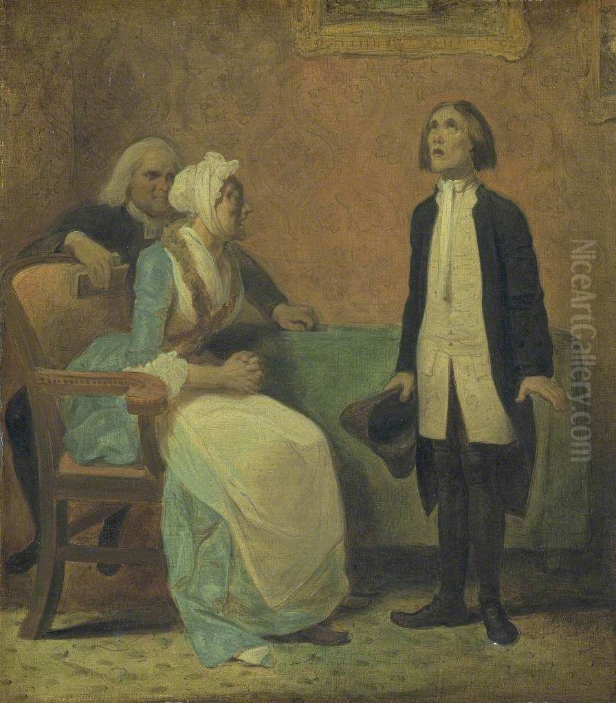 Scene from Bickerstaffe's Play 'The Hypocrite', Adapted from Colly Cibber's 'Non Juror' Oil Painting by Robert Smirke