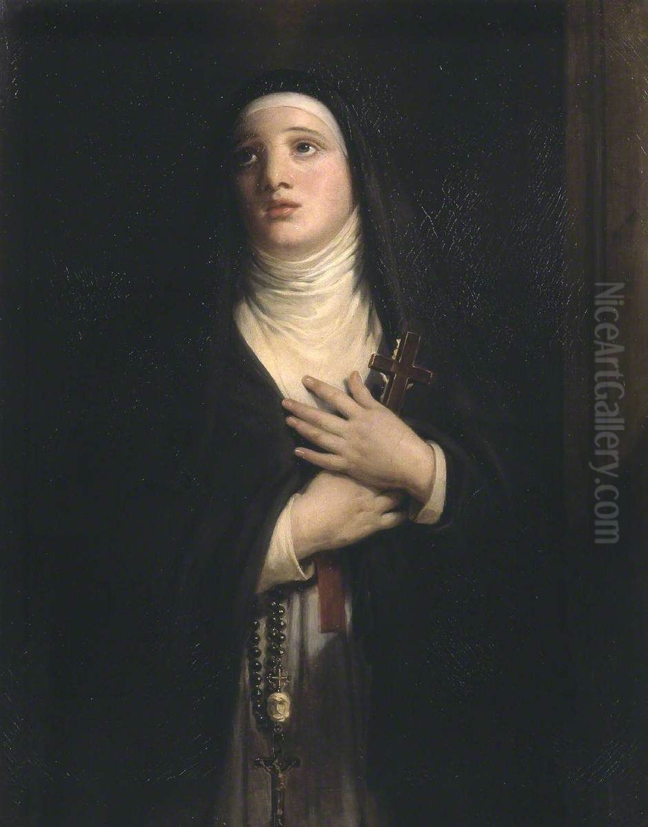 The Nun Oil Painting by Henry William Pickersgill