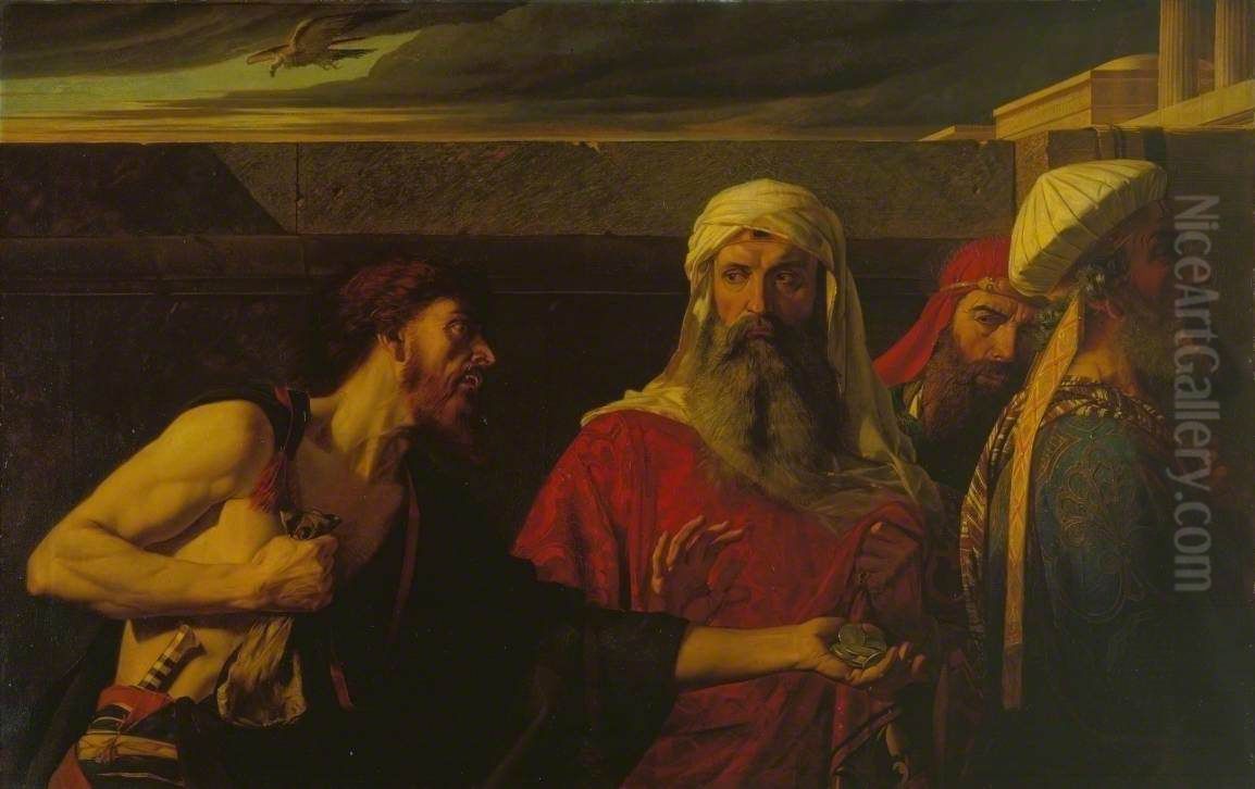 The Remorse of Judas Oil Painting by Edward Armitage