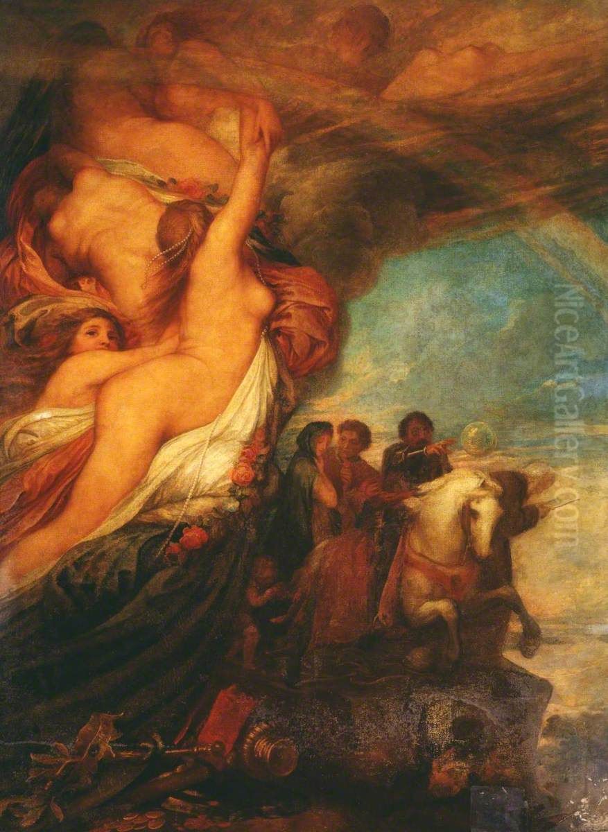 Life's Illusions Oil Painting by George Frederic Watts