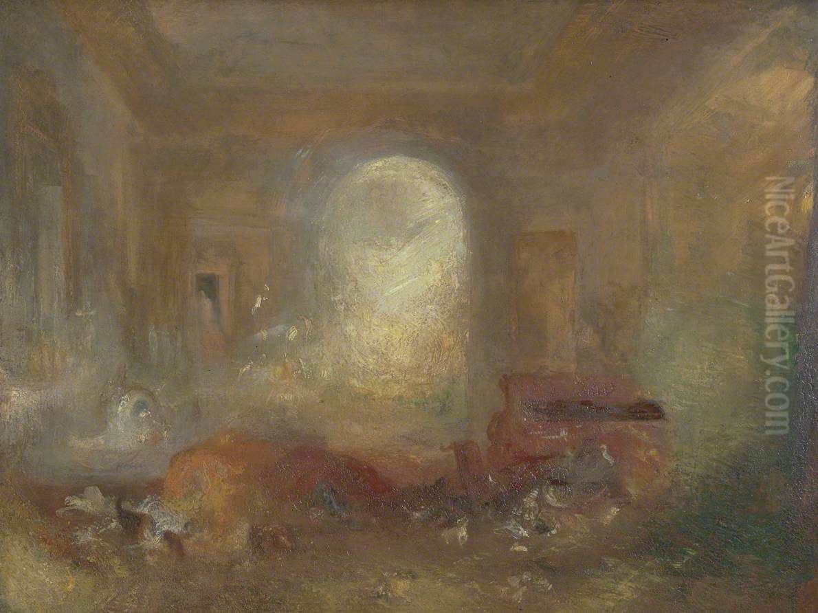The Drawing Room, East Cowes Castle Oil Painting by J. M. W. Turner