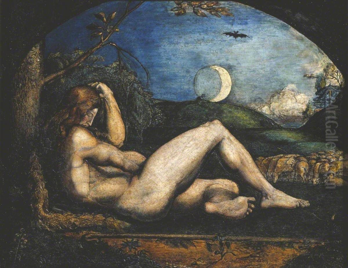 Abel the Shepherd Oil Painting by George Richmond