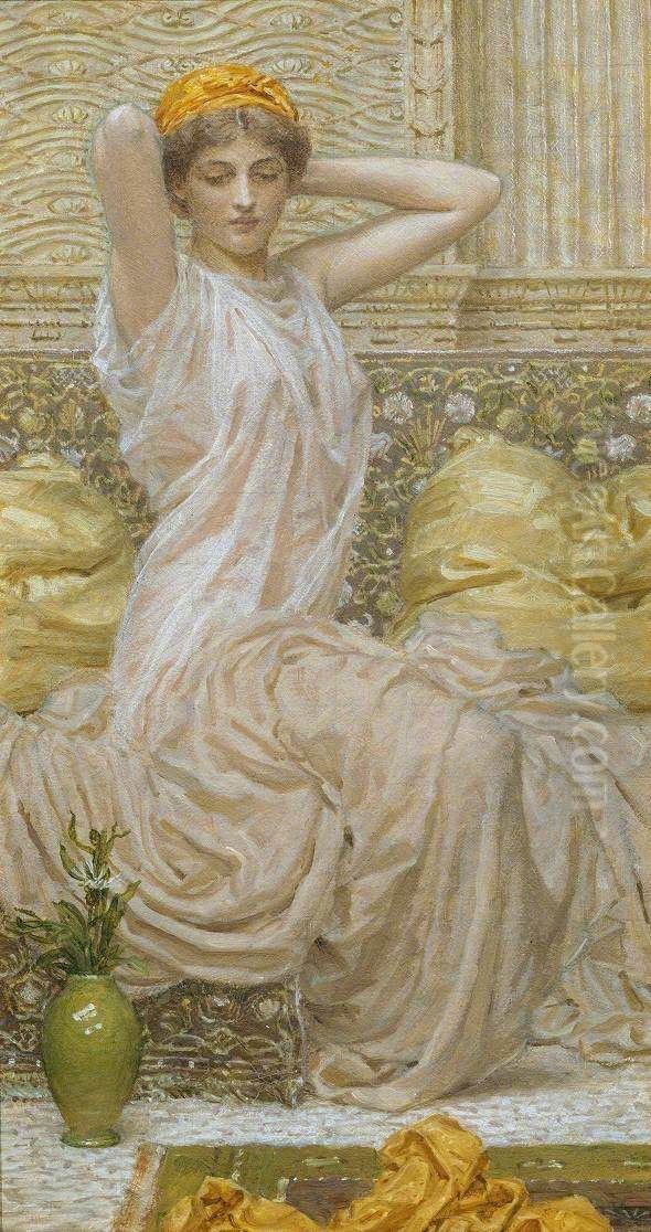 The Toilette Oil Painting by Albert Joseph Moore