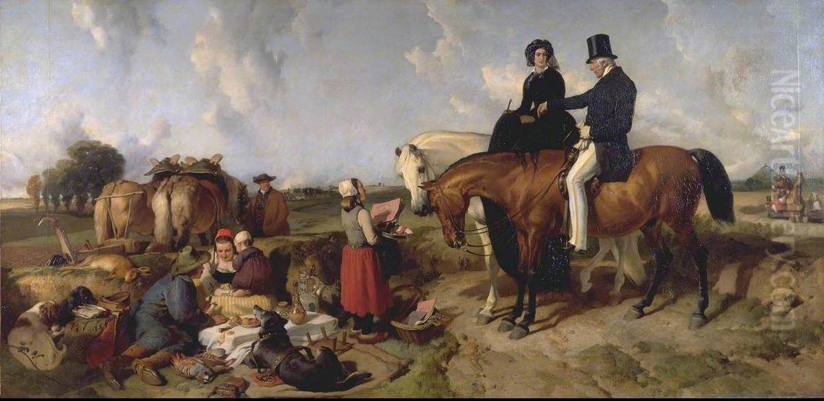A Dialogue at Waterloo Oil Painting by Sir Edwin Henry Landseer