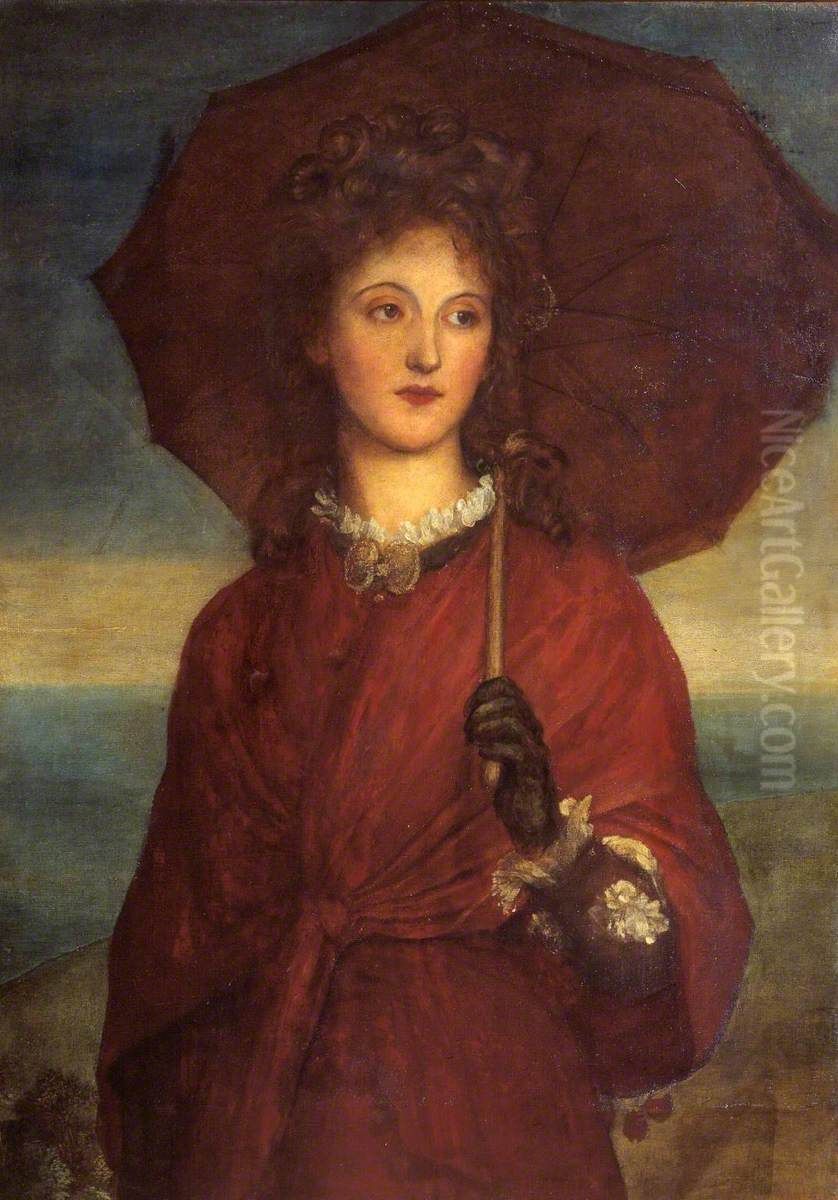 Eveleen Tennant, later Mrs F.W.H. Myers Oil Painting by George Frederic Watts
