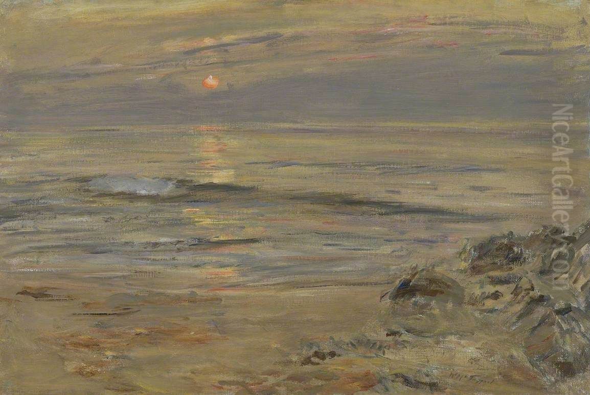 Summer Sundown - Tir-nan-og Oil Painting by William McTaggart