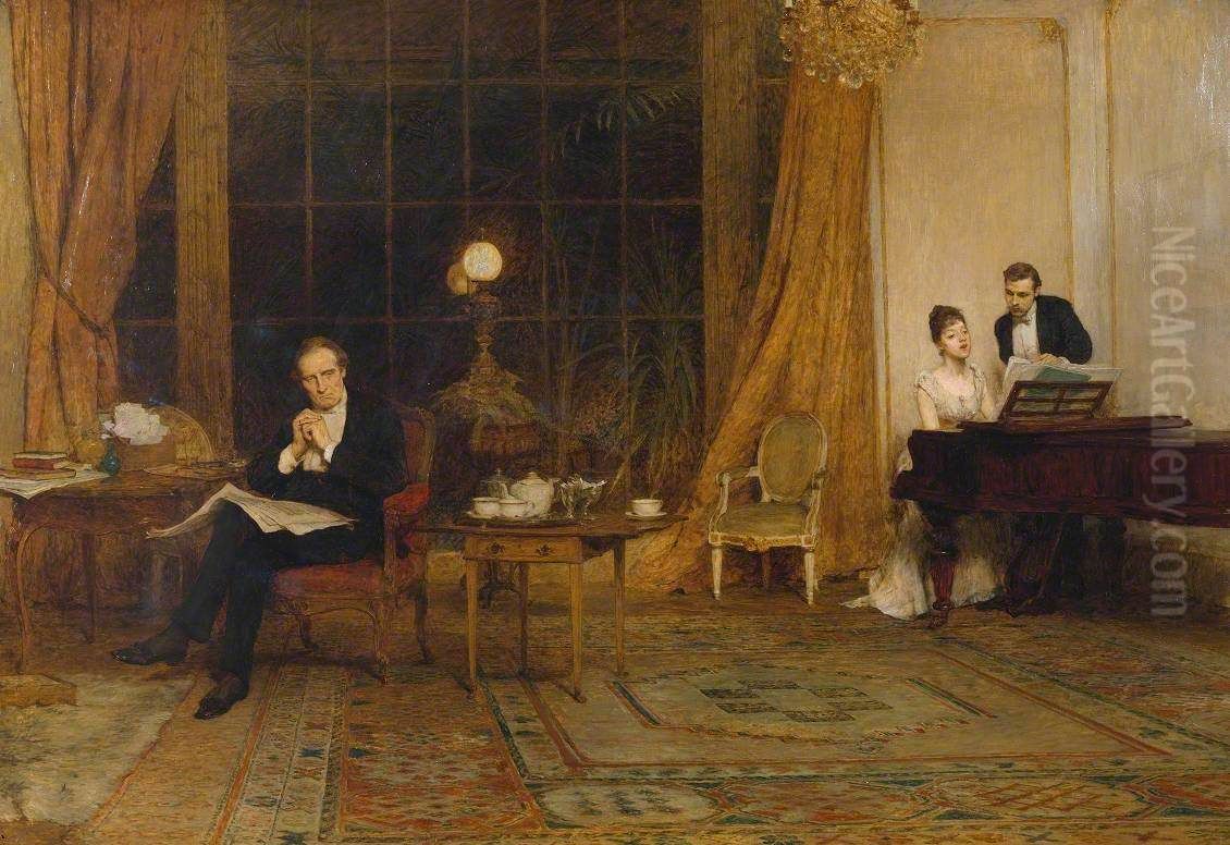 Her Mother's Voice Oil Painting by William Quiller Orchardson