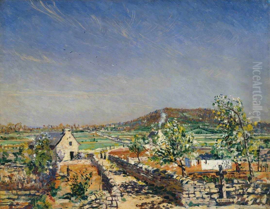 South of France, Bozouls, near Rodez Oil Painting by James Dickson Innes