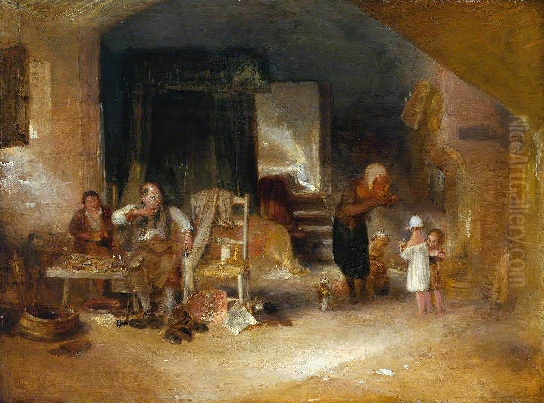 The Cobbler's Home Oil Painting by J. M. W. Turner