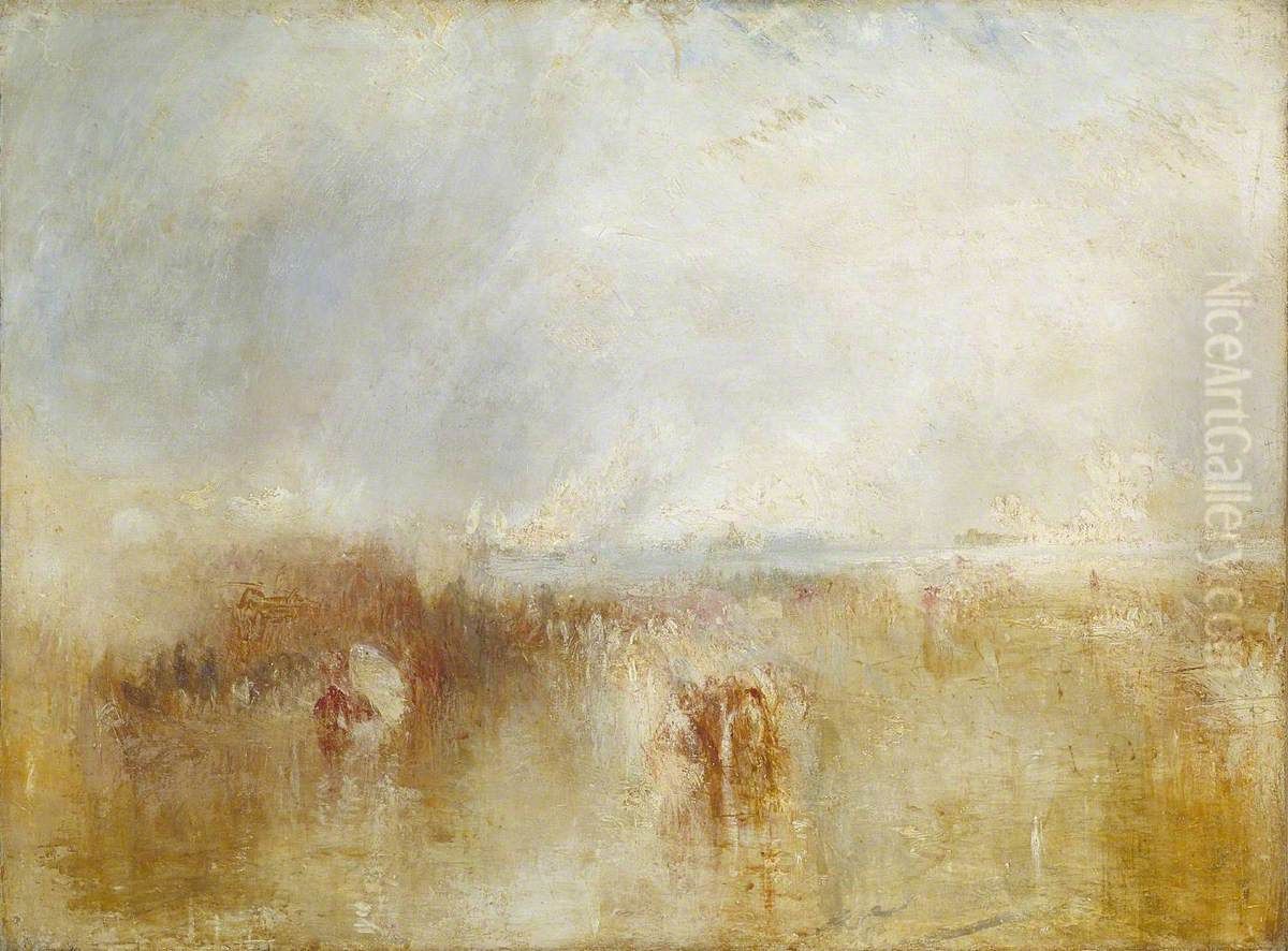The Arrival of Louis-Philippe at the Royal Clarence Yard, Gosport, 8 October 1844 Oil Painting by J. M. W. Turner
