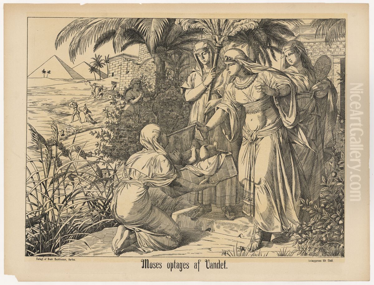 Moses reddes af Faraos datter - del af serien 