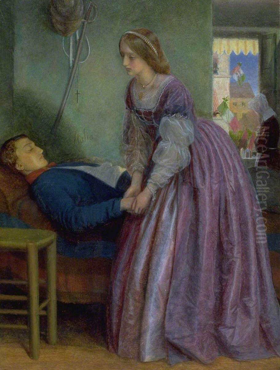 That was a Piedmontese ... Oil Painting by Arthur Hughes