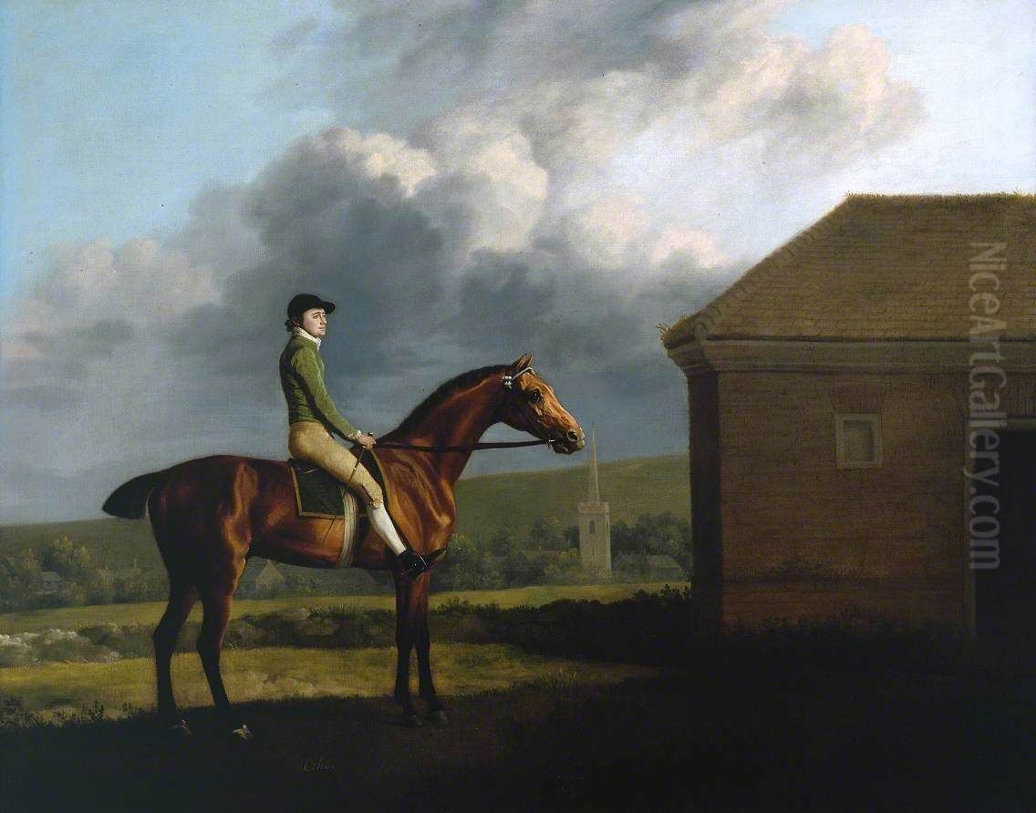 Otho, with John Larkin up Oil Painting by George Stubbs