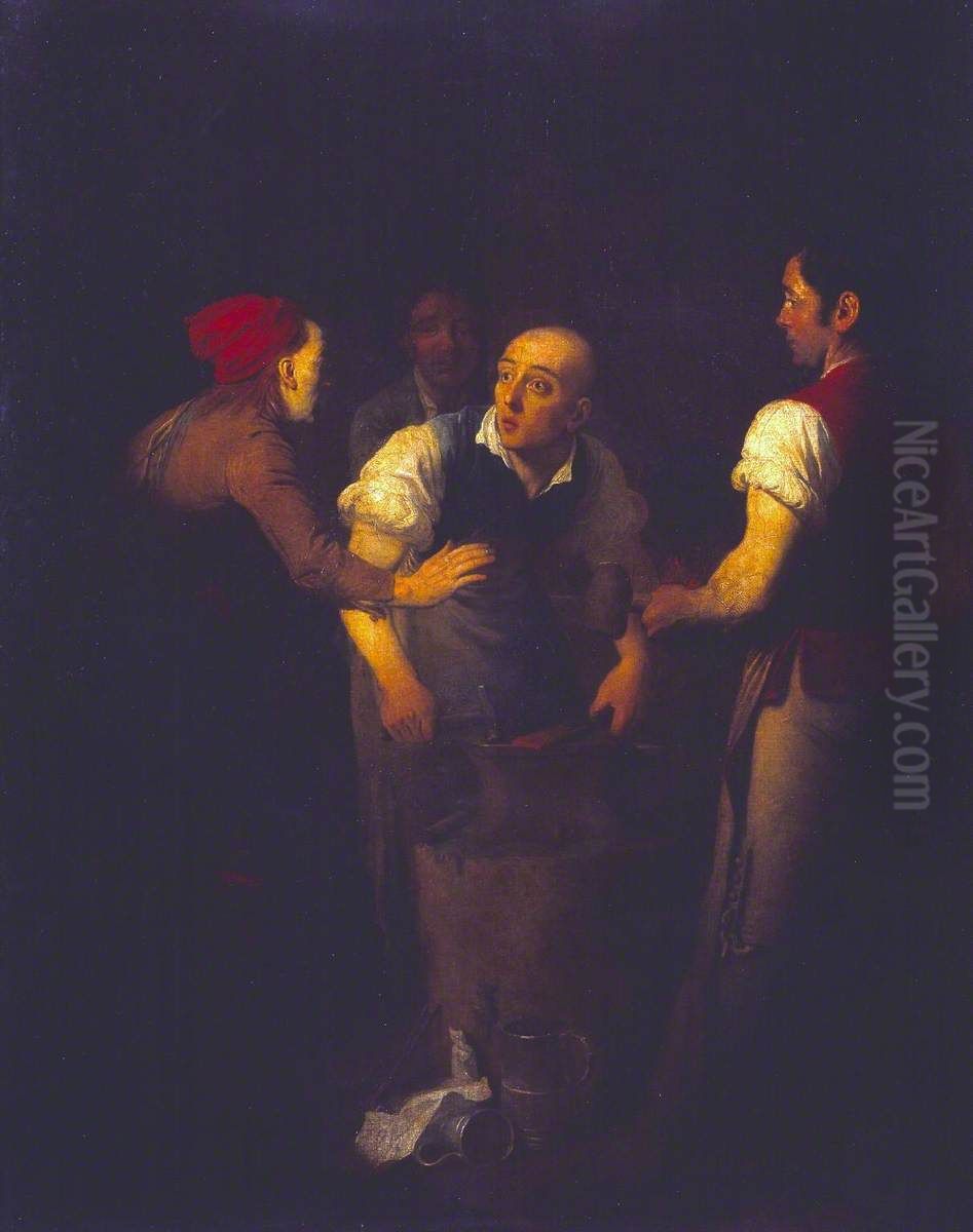 The Gossiping Blacksmith Oil Painting by Edward Penny