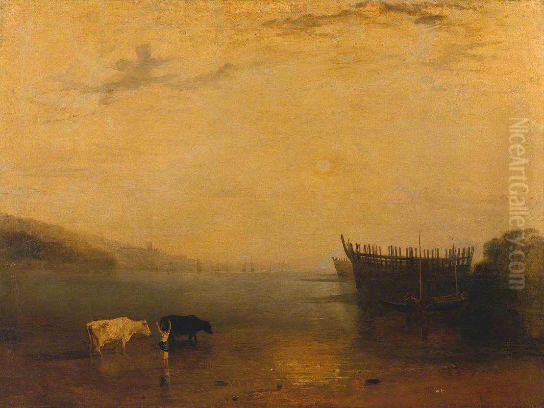 Teignmouth Harbour, Devon Oil Painting by J. M. W. Turner