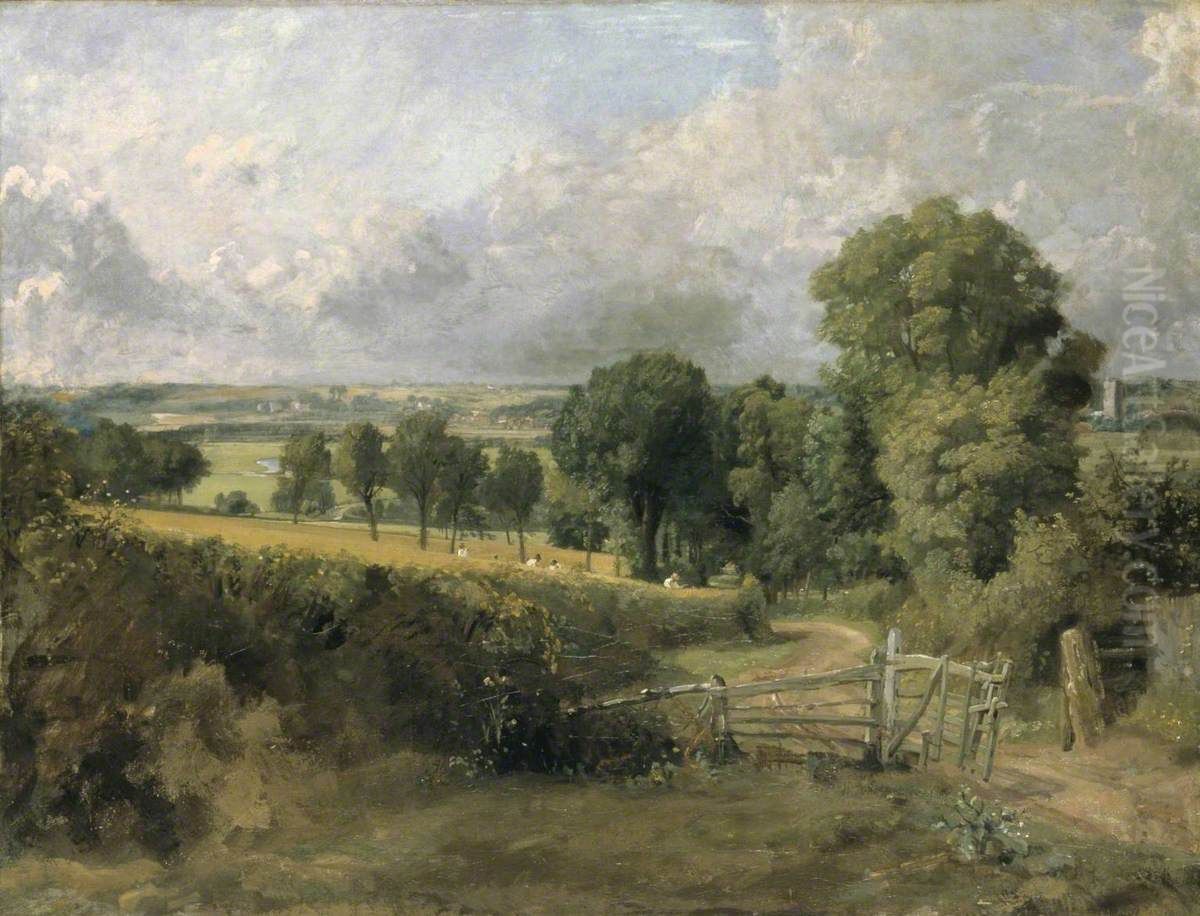 Fen Lane, East Bergholt Oil Painting by John Constable