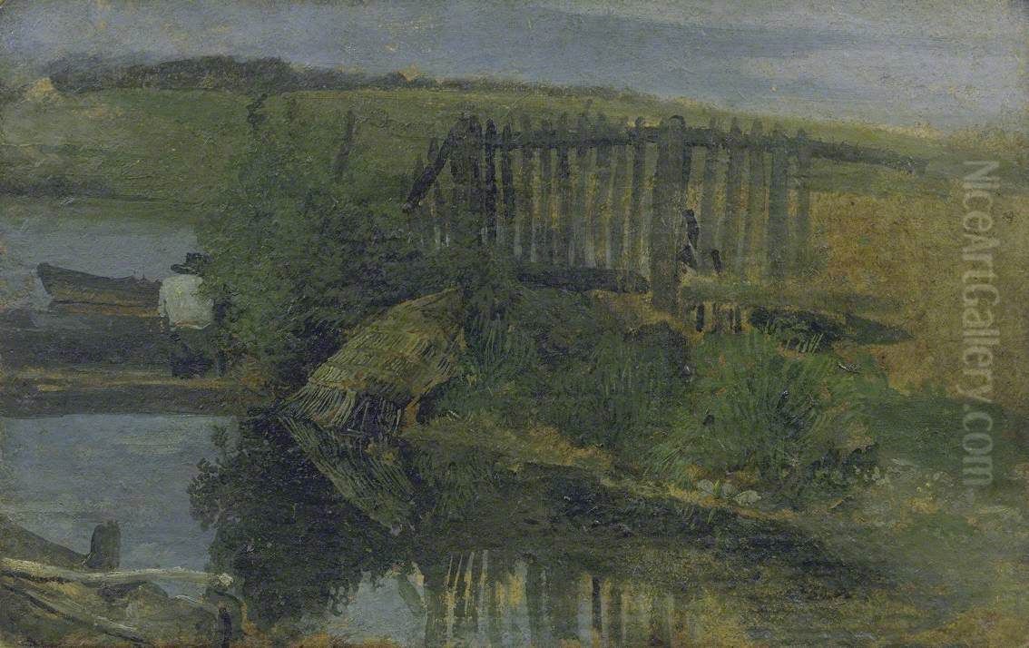 At Twickenham Oil Painting by John Linnell