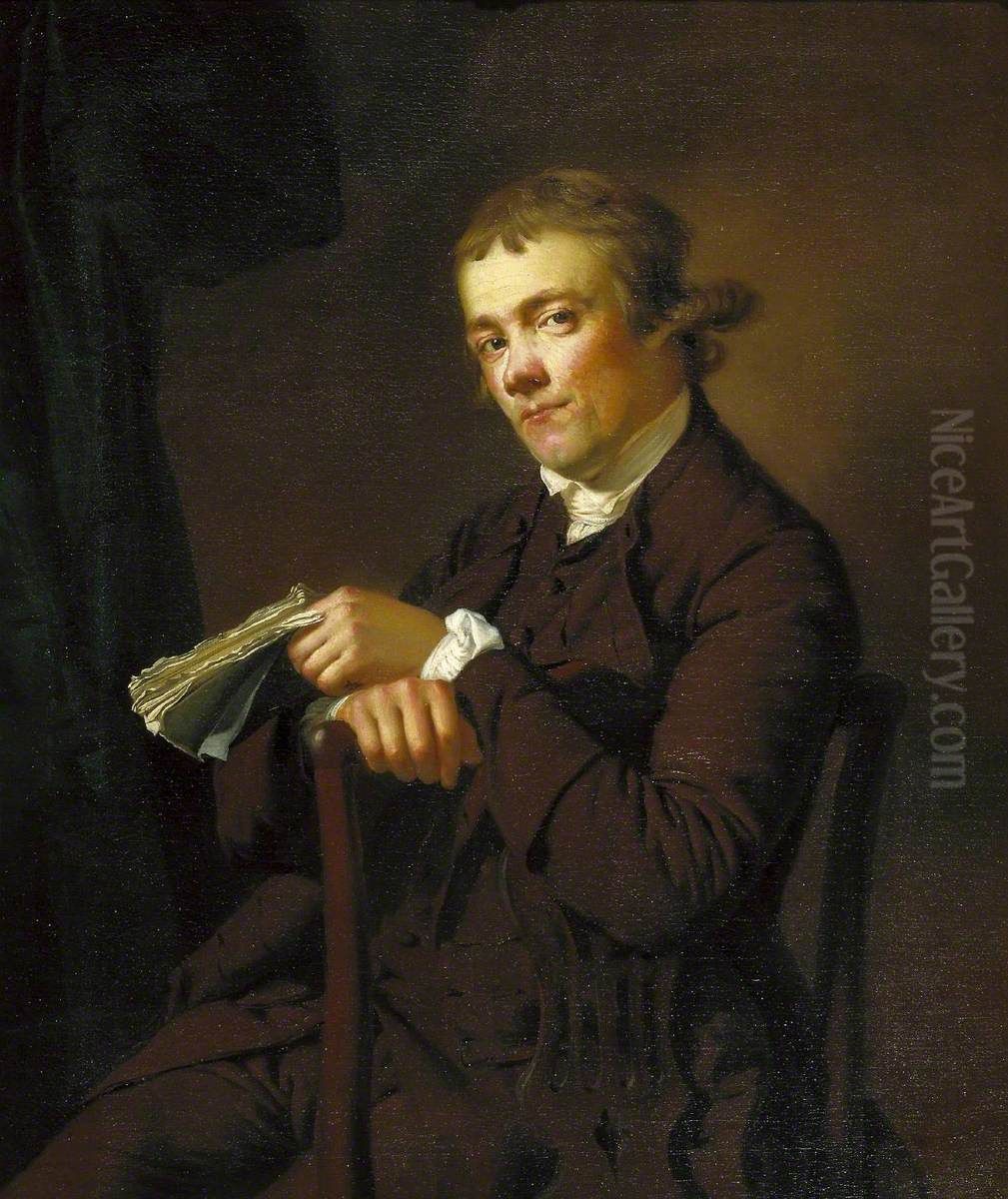 Thomas Staniforth of Darnall, Co. York Oil Painting by Joseph Wright of Derby