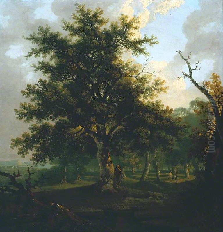 The Oak Tree Oil Painting by Joseph Farington