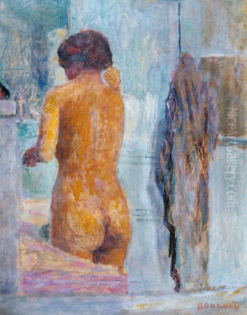 Bathing Woman, Seen from the Back Oil Painting by Pierre Bonnard