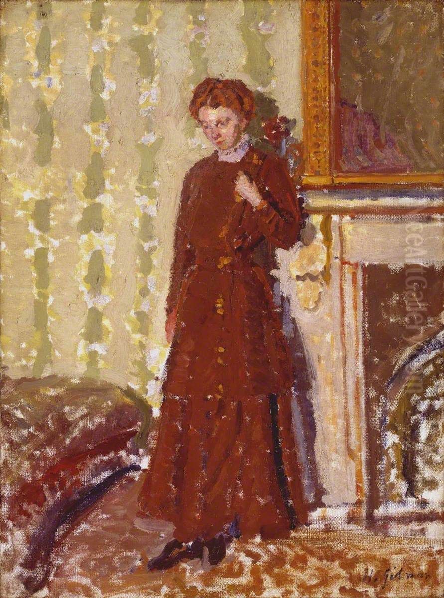 Madeleine Knox Oil Painting by Harold Gilman