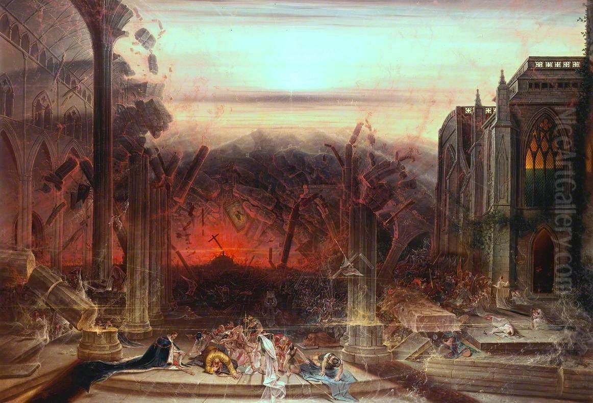 The Destruction of the Temple Oil Painting by Samuel Colman
