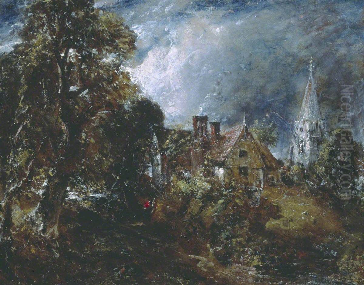 The Glebe Farm Oil Painting by John Constable