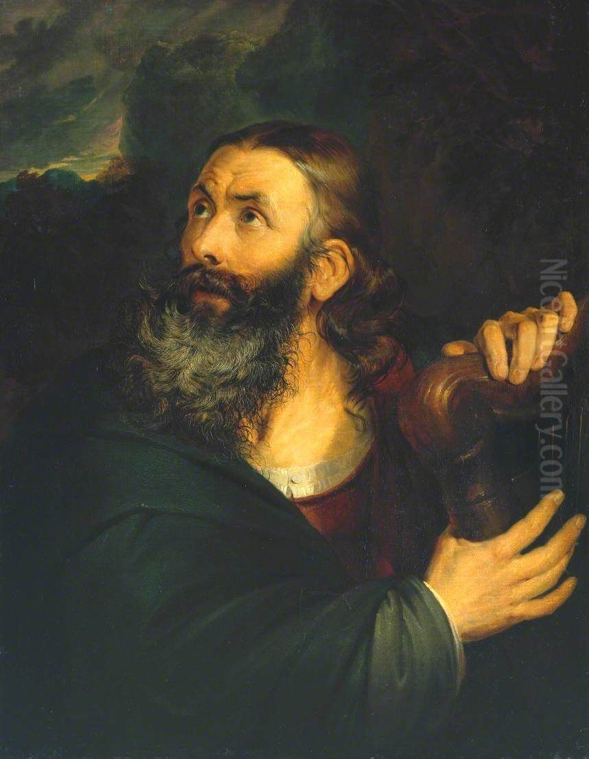 The Harper Oil Painting by Sir Edwin Henry Landseer