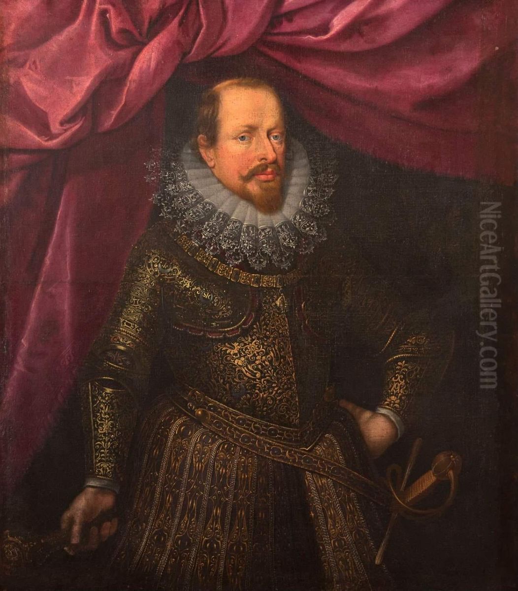 Ritratto del duca Vincenzo I Gonzaga Oil Painting by Frans Pourbus the younger