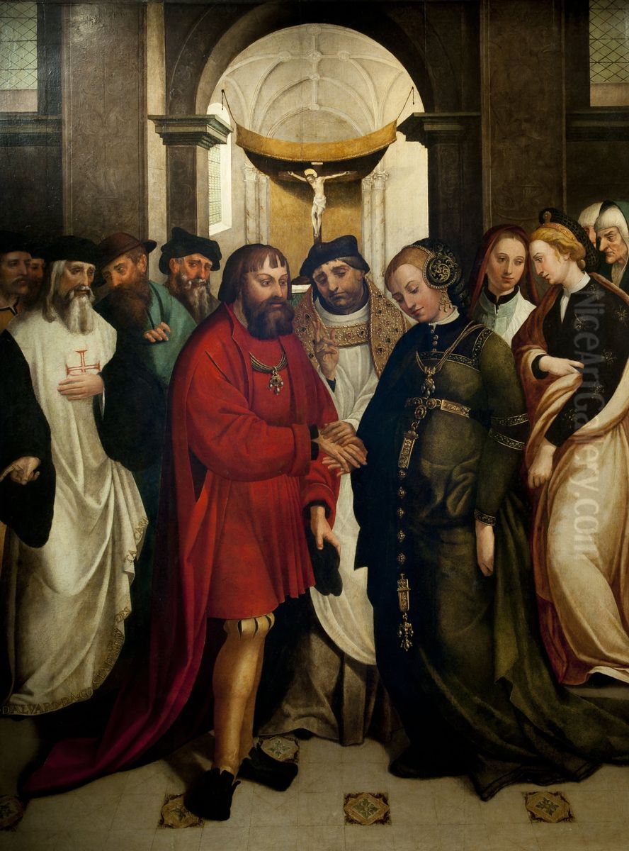 Wedding of Saint Alexis Oil Painting by Garcia Fernandes