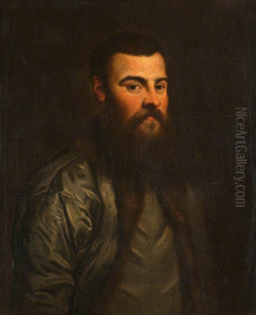 Portrait of a Man known as Vesalius Oil Painting by Paris Bordone
