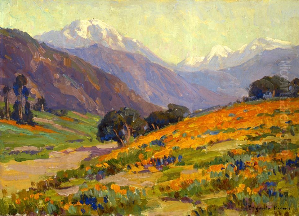 California Poppies Oil Painting by Benjamin Brown