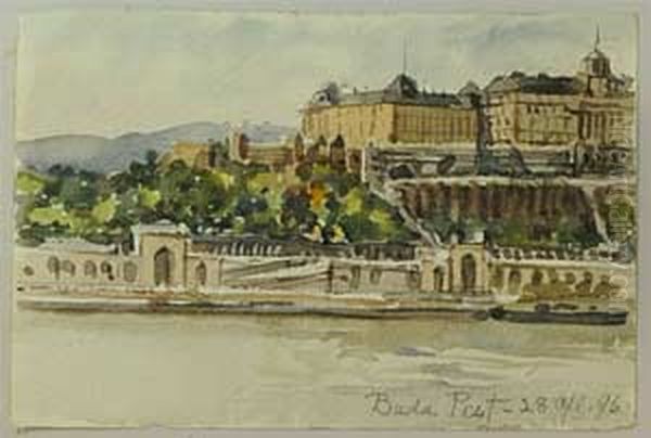 From My Window in Hotel Oil Painting by Eva Scott Fenyes