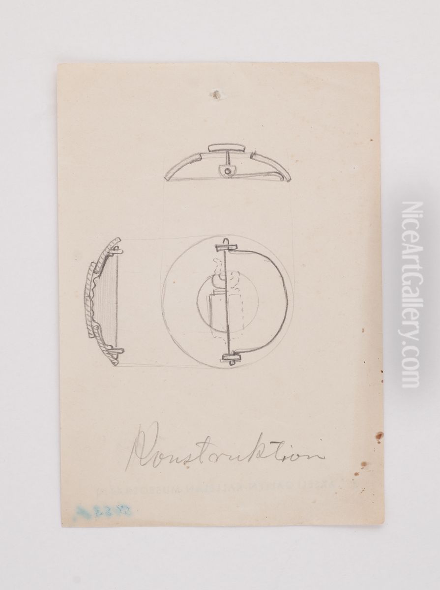 Kunniaristi-luonnos Oil Painting by Akseli Valdemar Gallen-Kallela