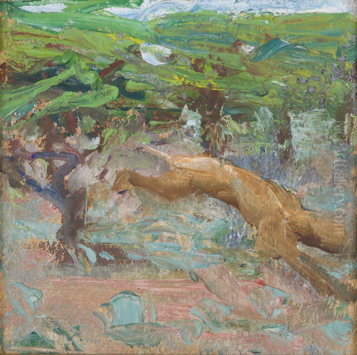 Leijona loikkaa Oil Painting by Akseli Valdemar Gallen-Kallela