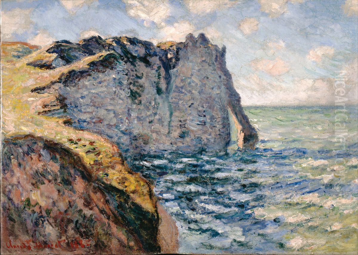 The Cliff of Aval, Etretat Oil Painting by Claude Oscar Monet