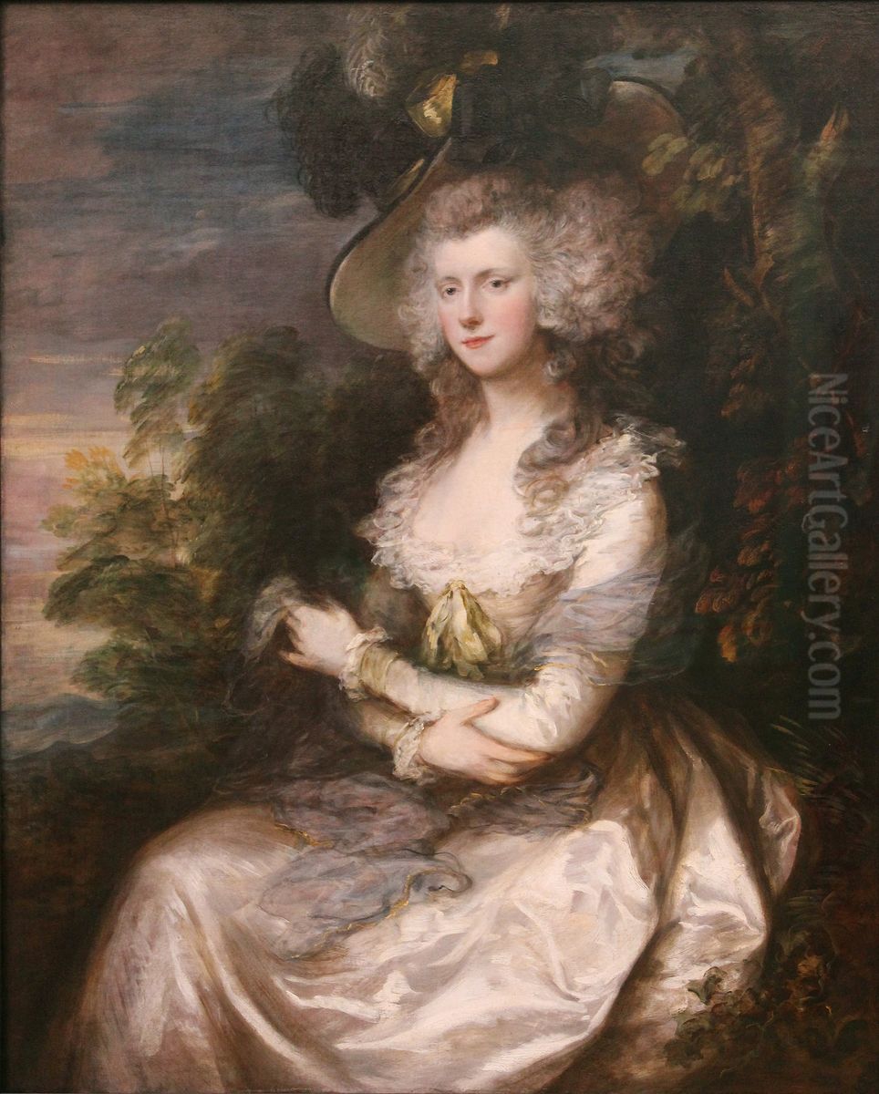 Portrait of Mrs. Thomas Hibbert Oil Painting by Thomas Gainsborough