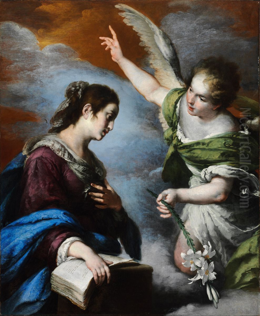 Annunciation Oil Painting by Bernardo Strozzi